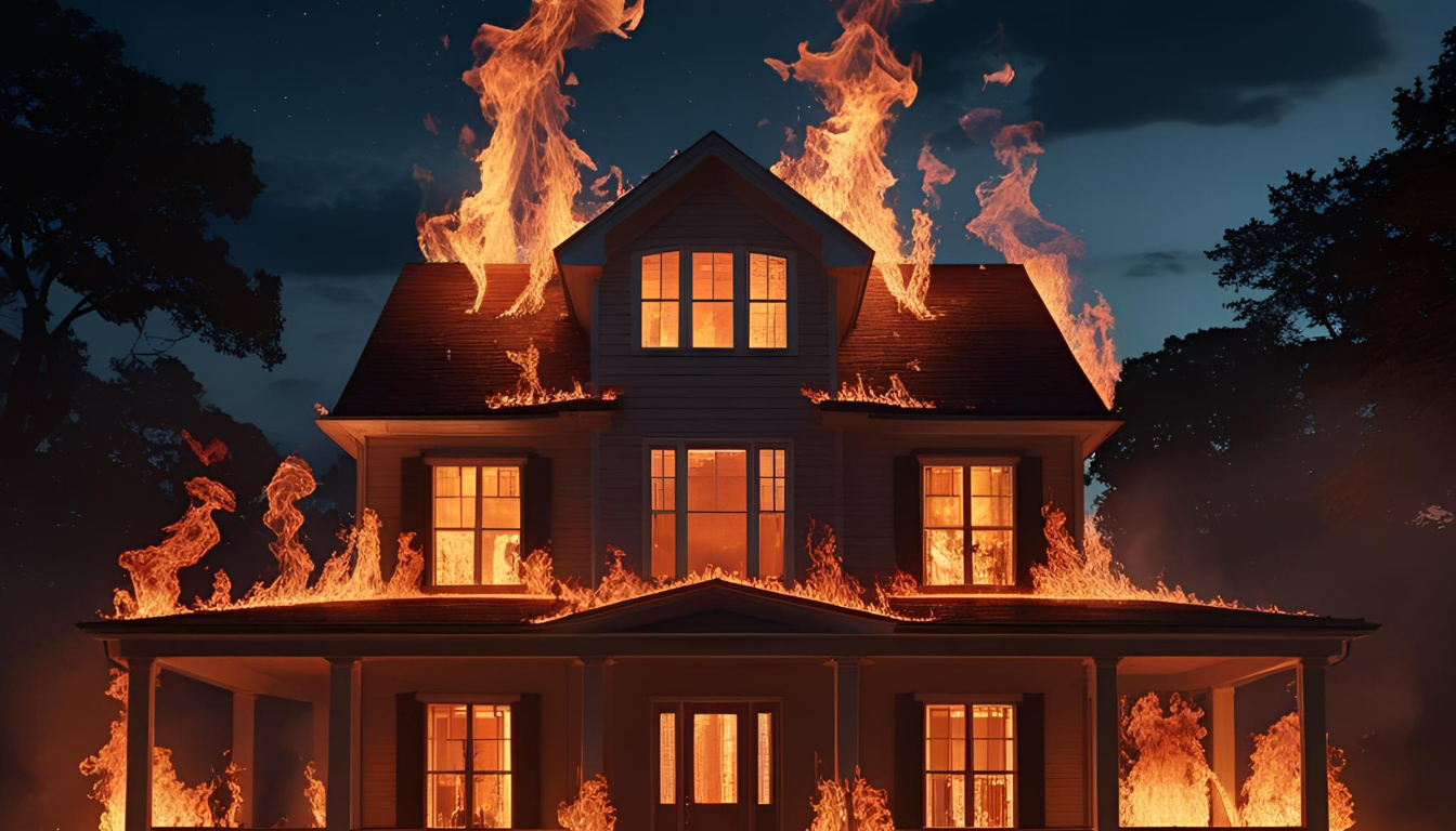 O que significa sonhar com uma casa pegando fogo