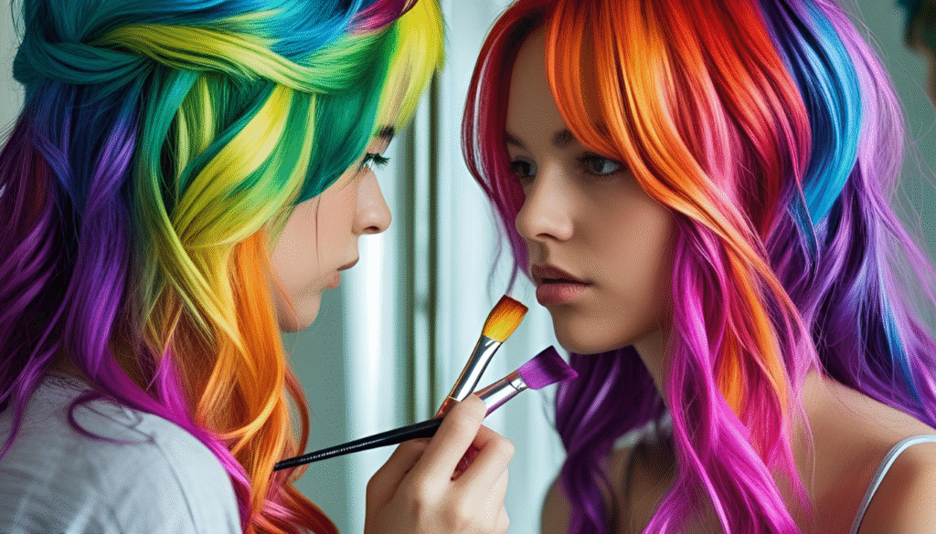 O que significa sonhar pintando o cabelo